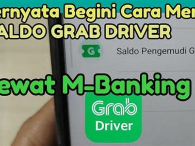 Top Up Grab Driver Via M Banking